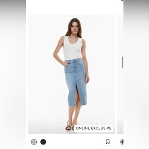 Aritzia Denim Forum skirt